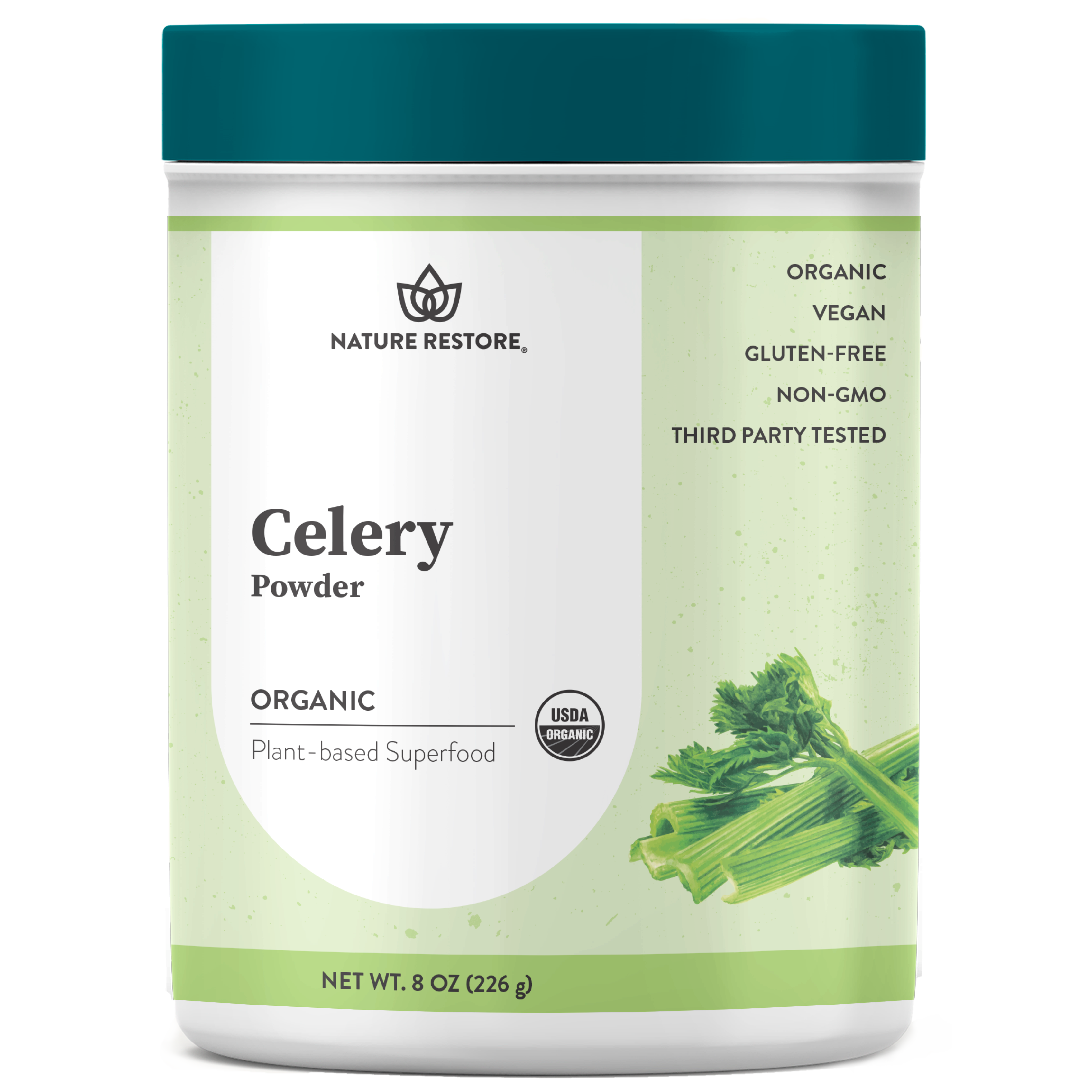 Nature Restore Celery Juice Powder, 8-Ounces, 226-Grams