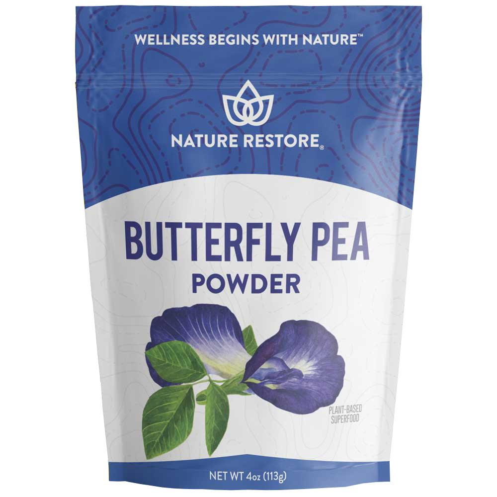 Butterfly Pea Powder antioxidant boosting with flavonoids natural flower coloring